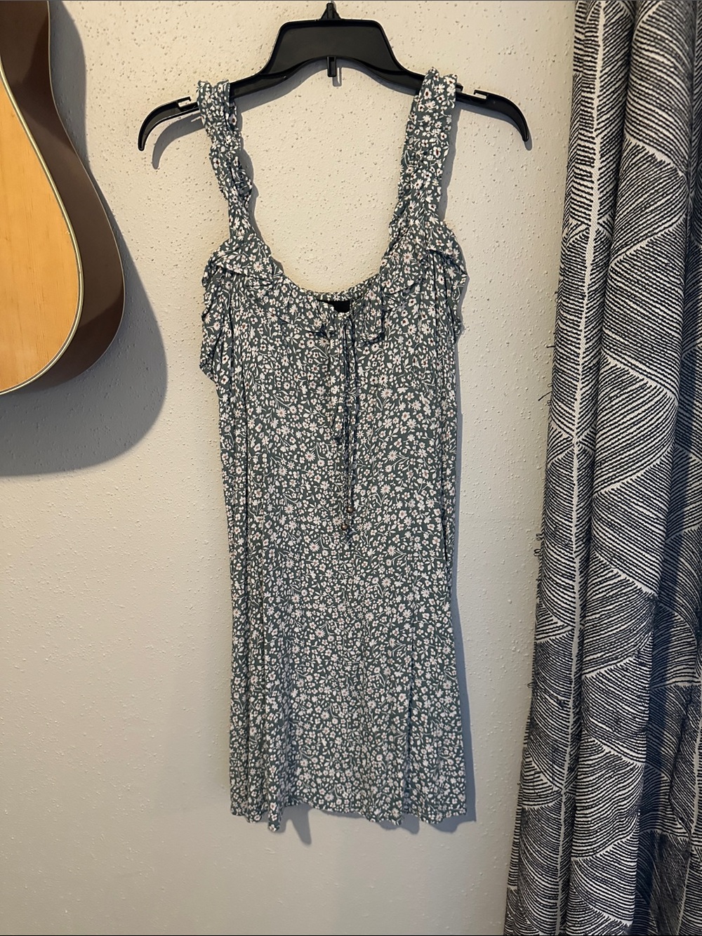 Angie Green Floral Mini Dress